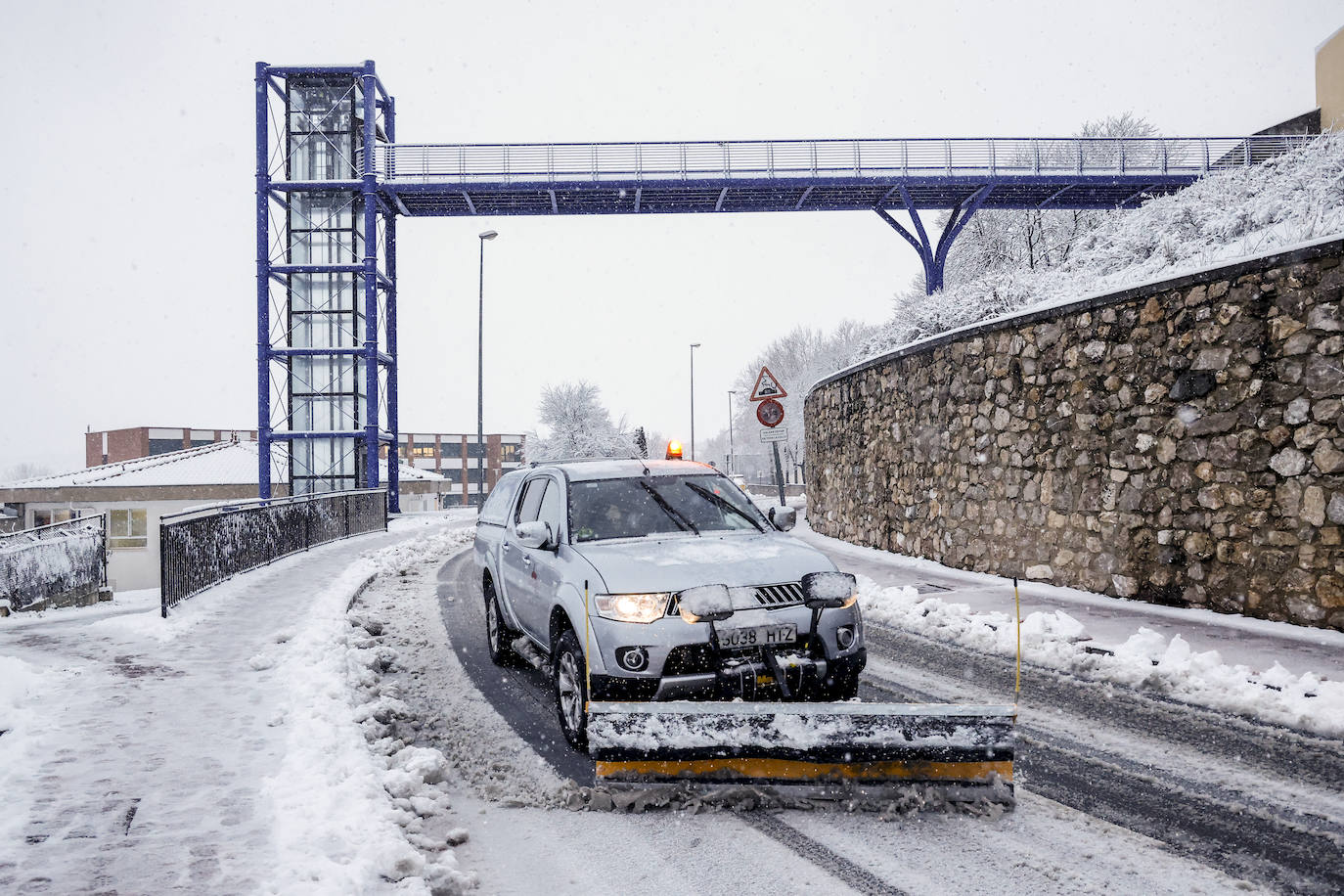 Fotos: Álava vive el primer temporal de nieve del invierno