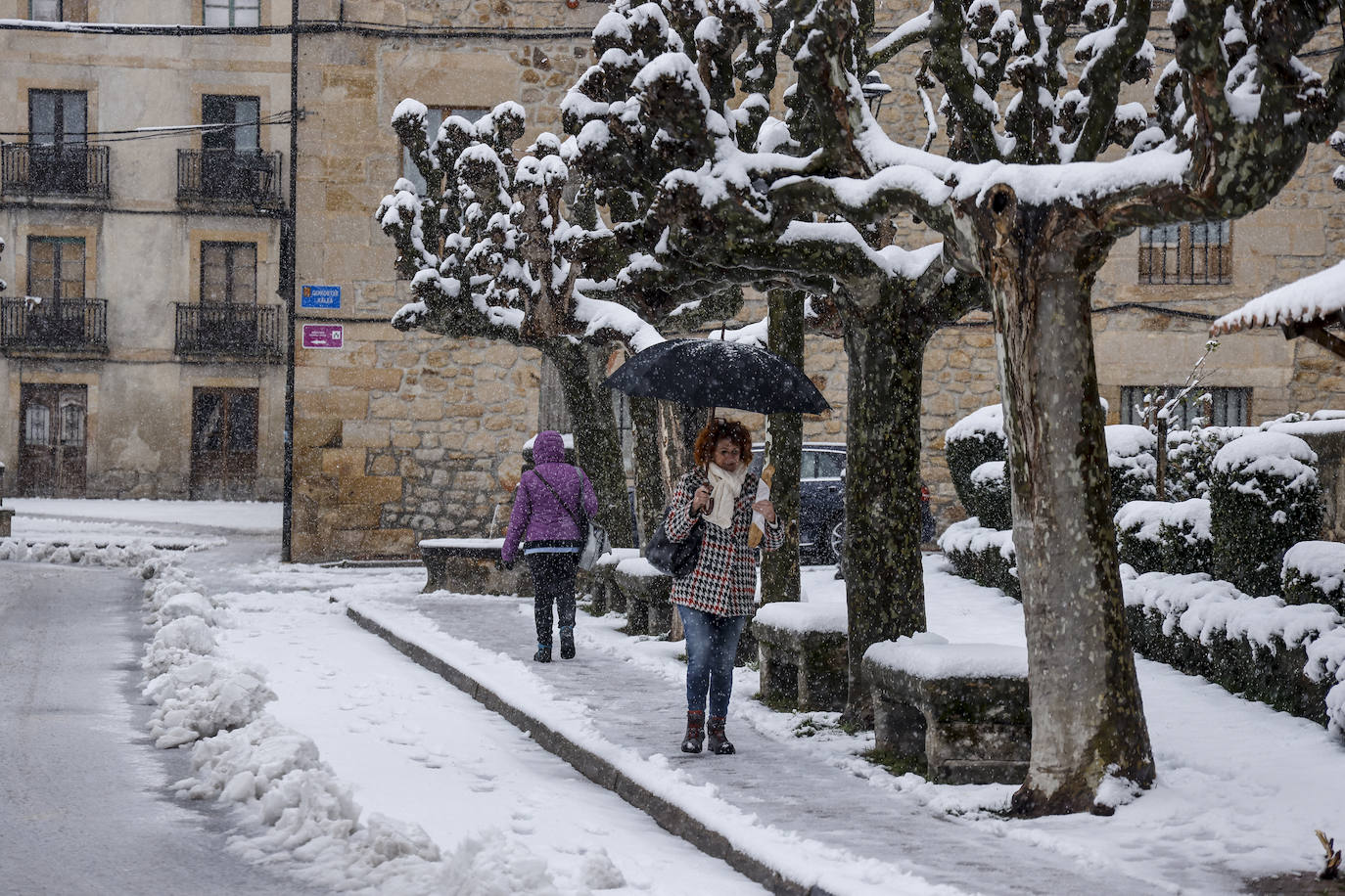 Fotos: Álava vive el primer temporal de nieve del invierno