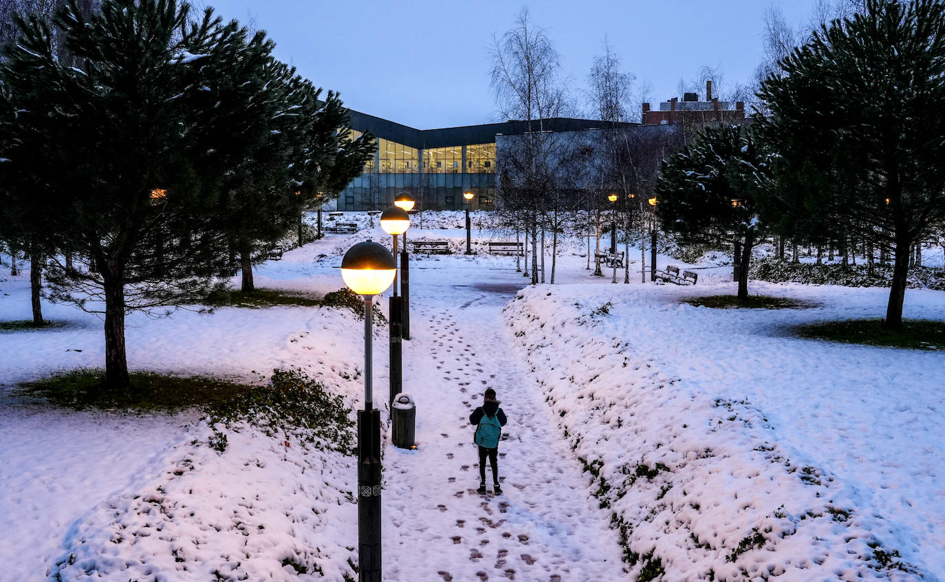 Fotos: Álava convive con la nieve en la segunda jornada del temporal