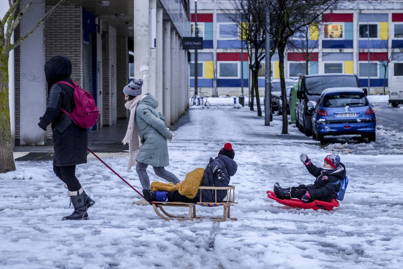 Fotos: Álava convive con la nieve en la segunda jornada del temporal