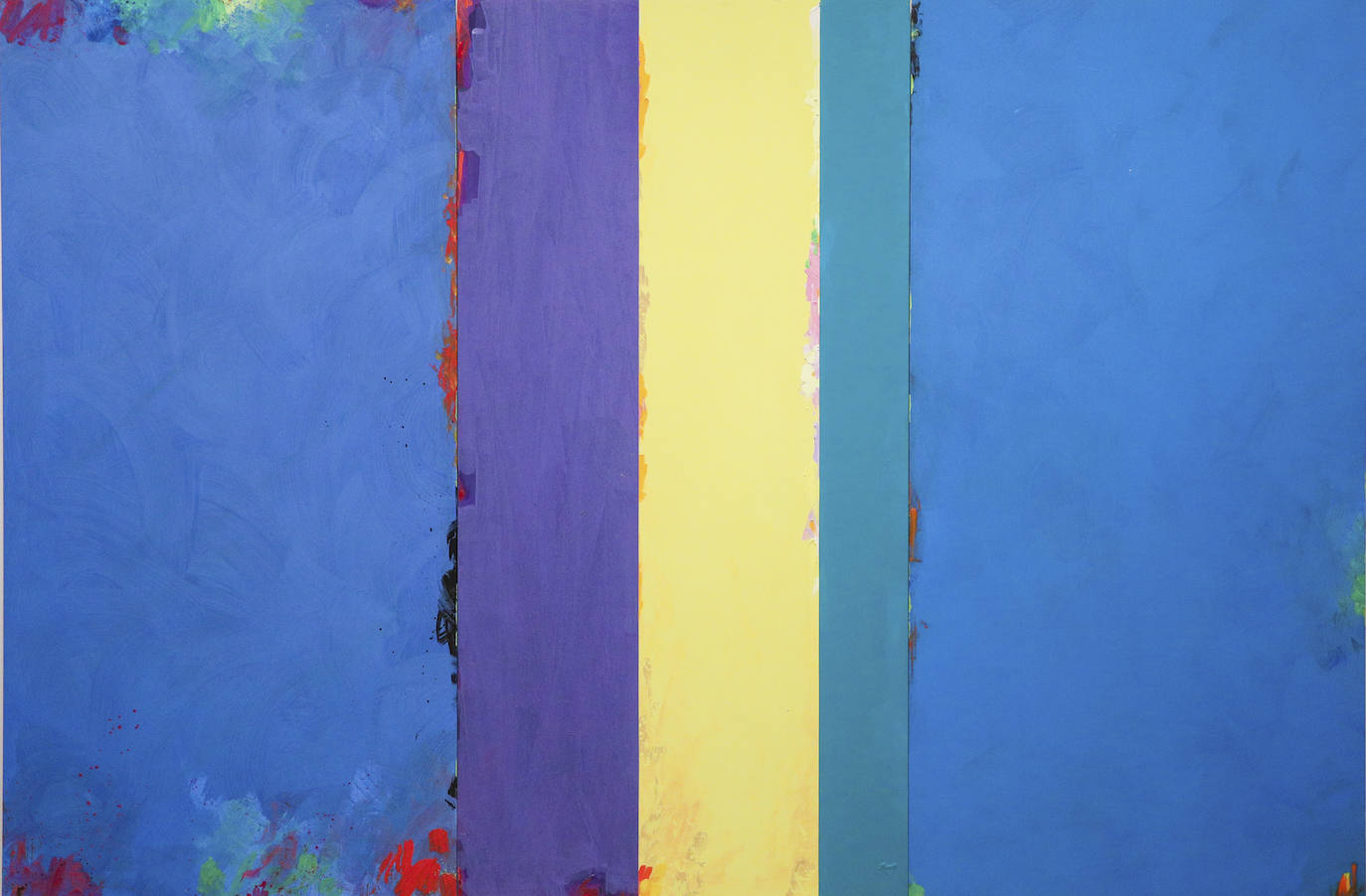 Pintura acrílica sobre madera, de 1997, sin título, que pertenece a la Colección Artium.