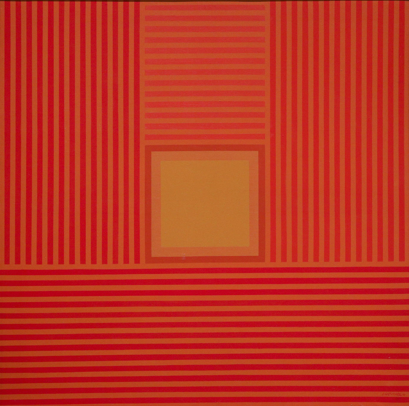 Colorista composición pintada en 1978, en óleo sobre lienzo.