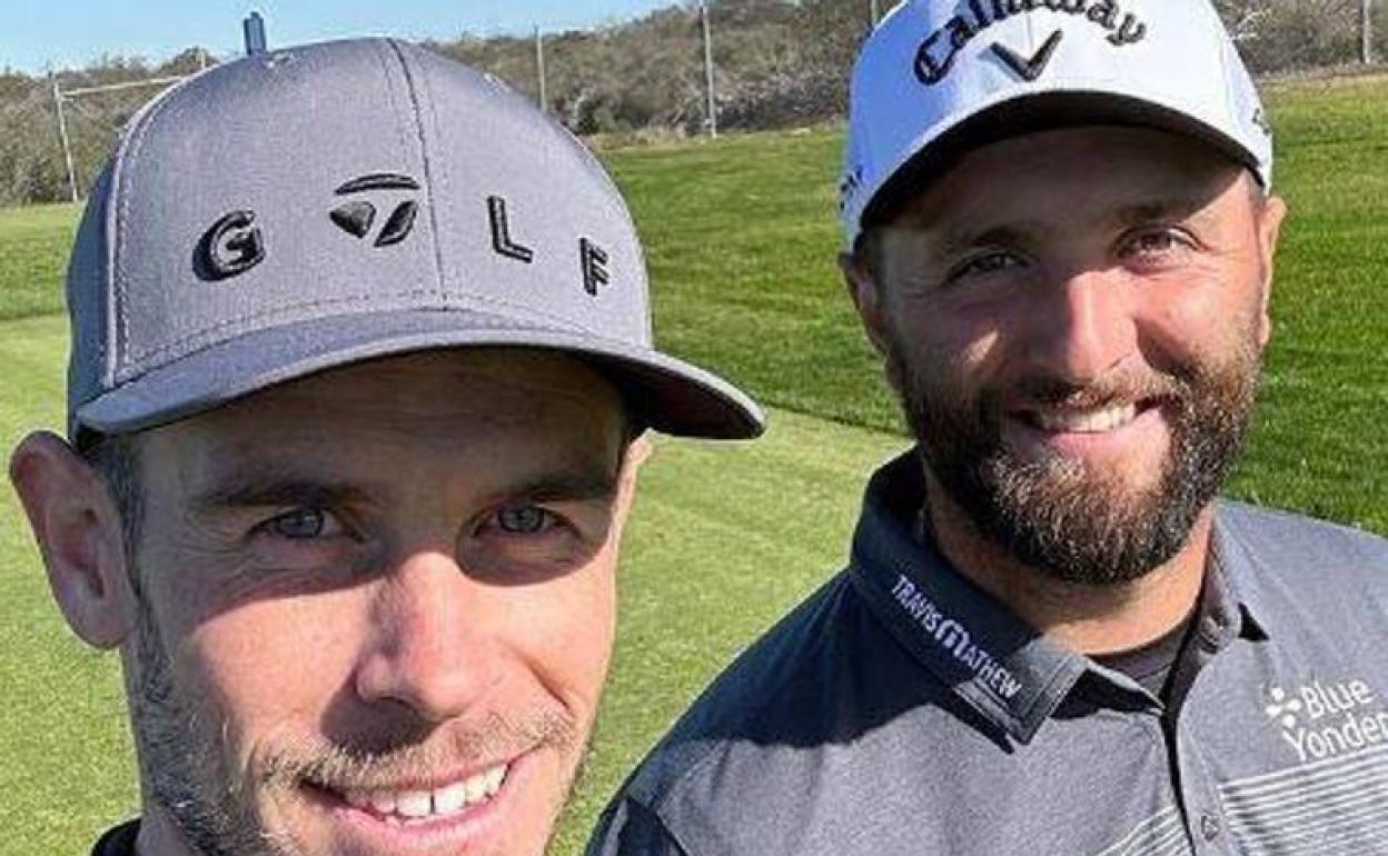 Gareth Bale y Jon Rahm, juntos en California. 