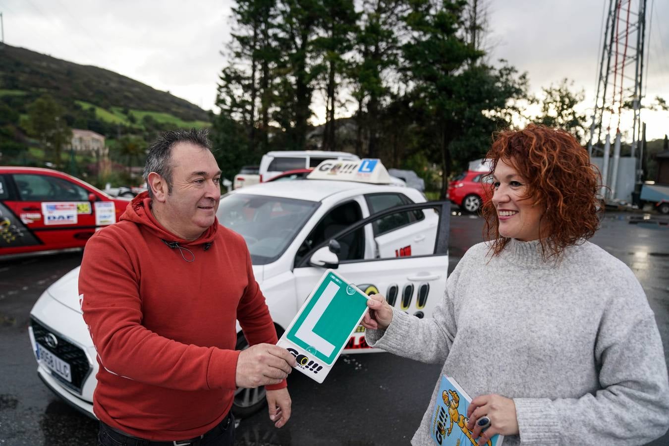 Fotos: Patricio y Begoña: entre la autoescuela y los rallies