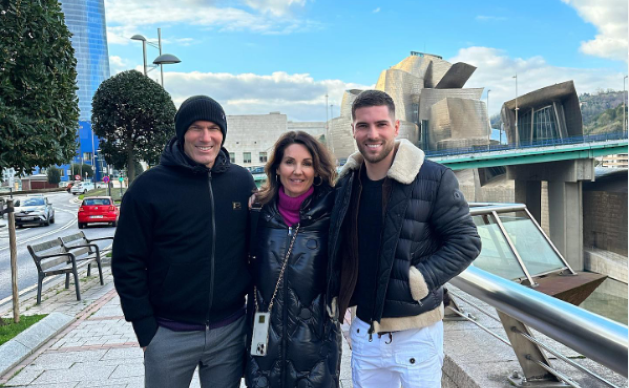 Zidane, un turista más por Bilbao
