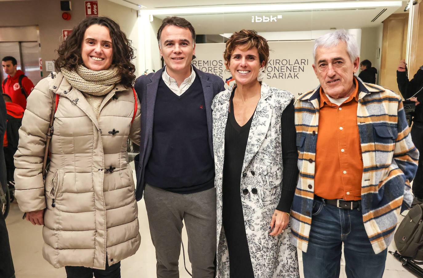 Marta Berasategui, Ander Ortiz de Zárate, Virginia y Javier Berasategui.