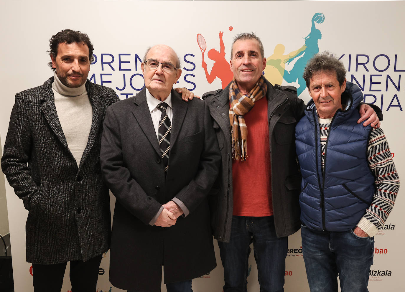 Igor Barcia, Txiki Carrocera, José Ubieta y José Pedro Galarza. 