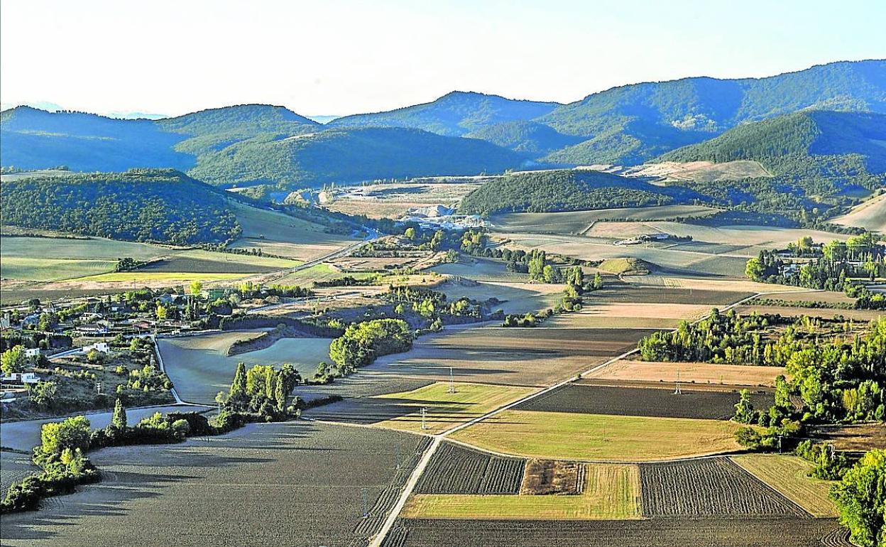 Vista de los Montes de Vitoria.