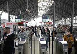 Canceladoras de la estación de Abando en Bilbao
