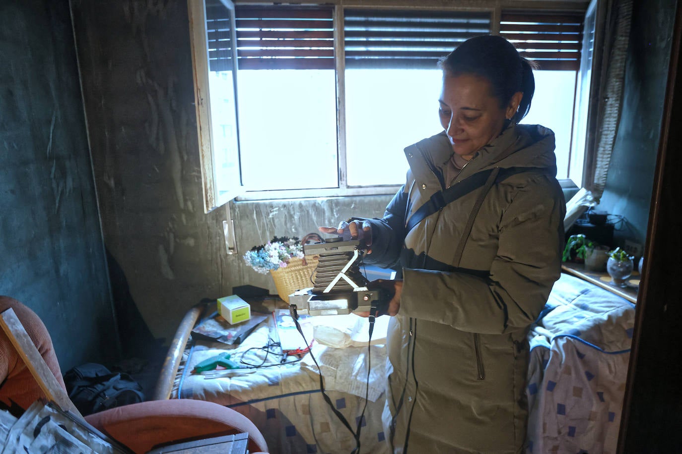 La vivienda calcinada en Rentería, desde dentro