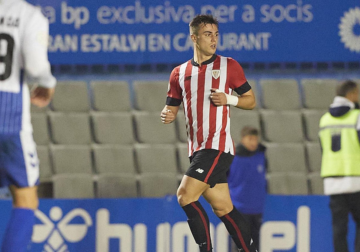 Ander Lorente, en su último partido hace casi un año.