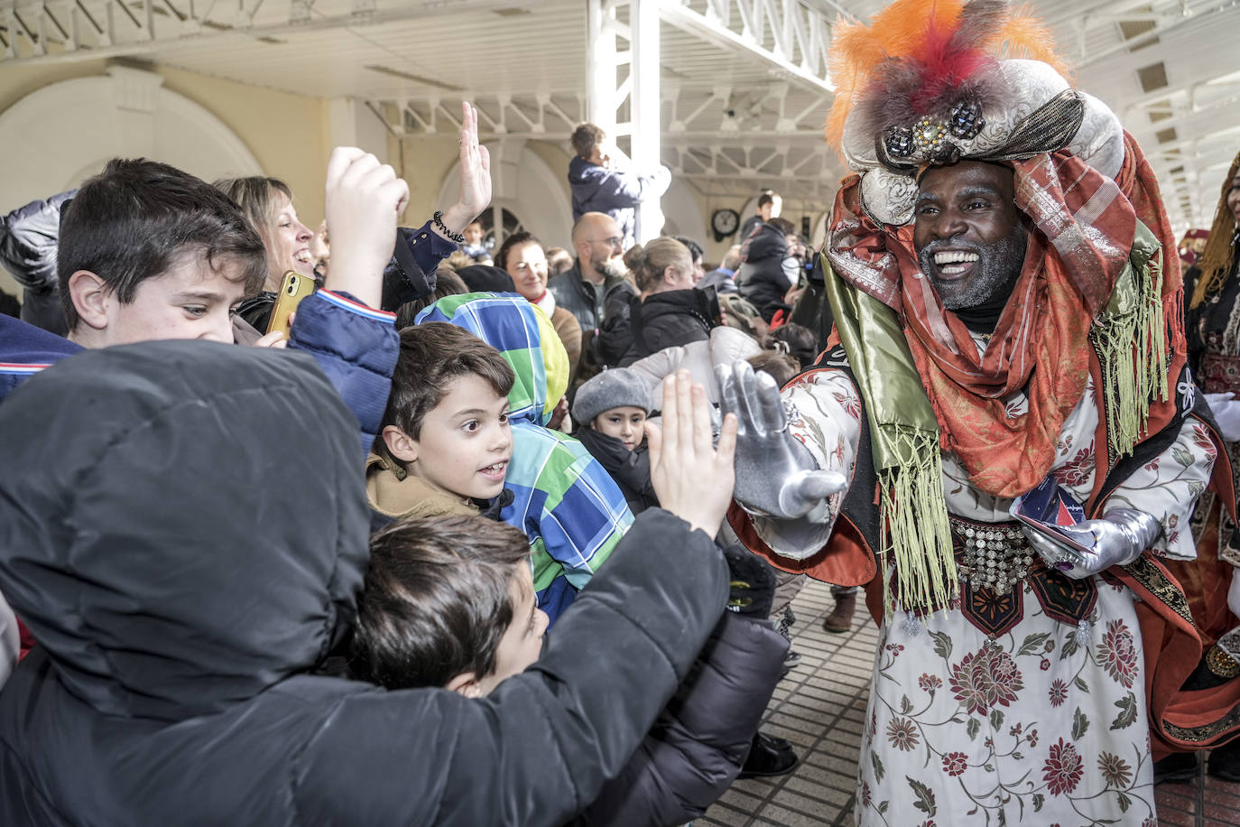 La llegada de los Reyes Magos a Vitoria, en imágenes