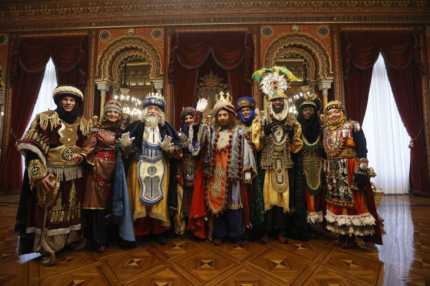 Recepción de los Reyes Magos en el Ayuntamiento de Bilbao