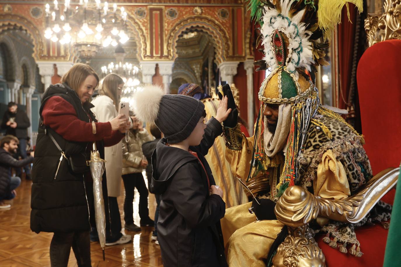 Recepción de los Reyes Magos en el Ayuntamiento de Bilbao