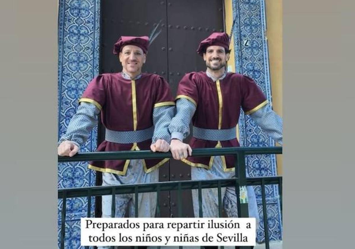 Aitor Ocio arrasa como paje de Melchor en la cabalgata de Sevilla