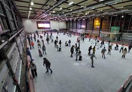 Los usuarios pudieron disfrutar del hielo en Landako Gunea.