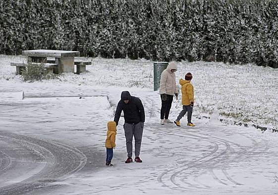 La DANA podría dejar paisajes nevados en el sur de Euskadi.