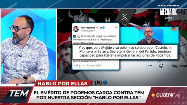 El 'dardo' de Risto Mejide a Pablo Iglesias: «Cuando acusa de cocainómanos a los demás, ¿qué dice de sí mismo?»