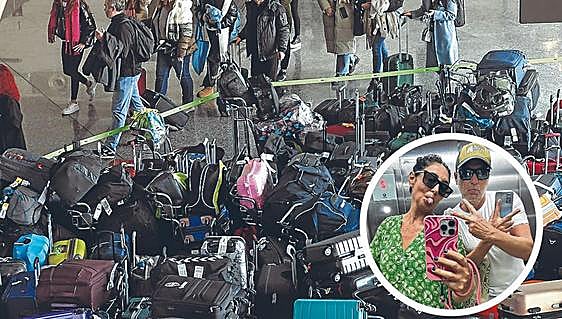 «Las maletas nos llegan ahora que nos vamos, tras 8 días sin nada en Cancún»