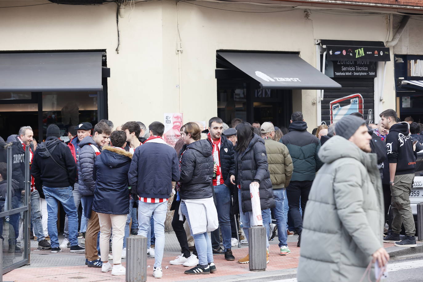 El ambiente previo al derbi, en imágenes