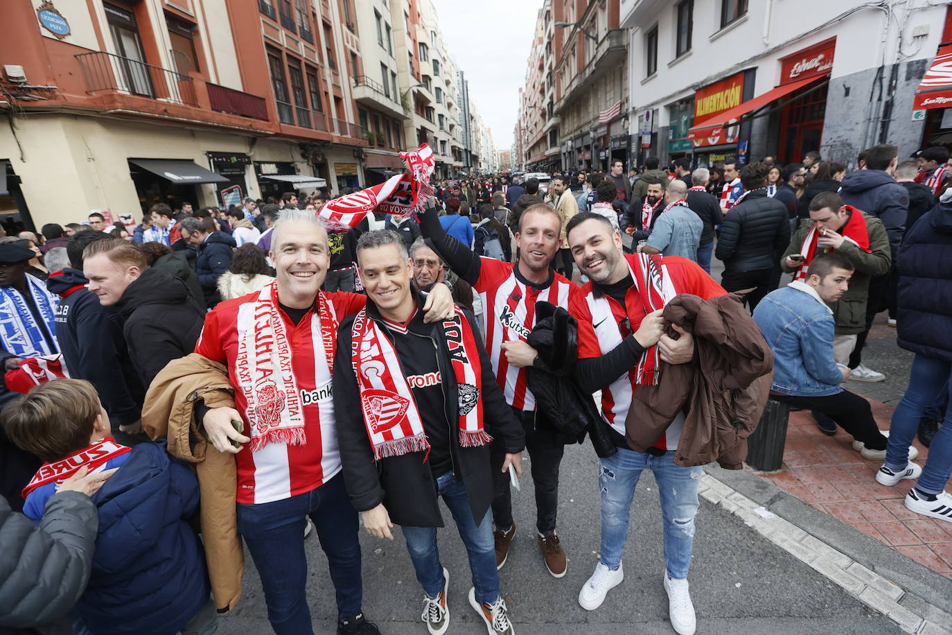 El ambiente previo al derbi, en imágenes