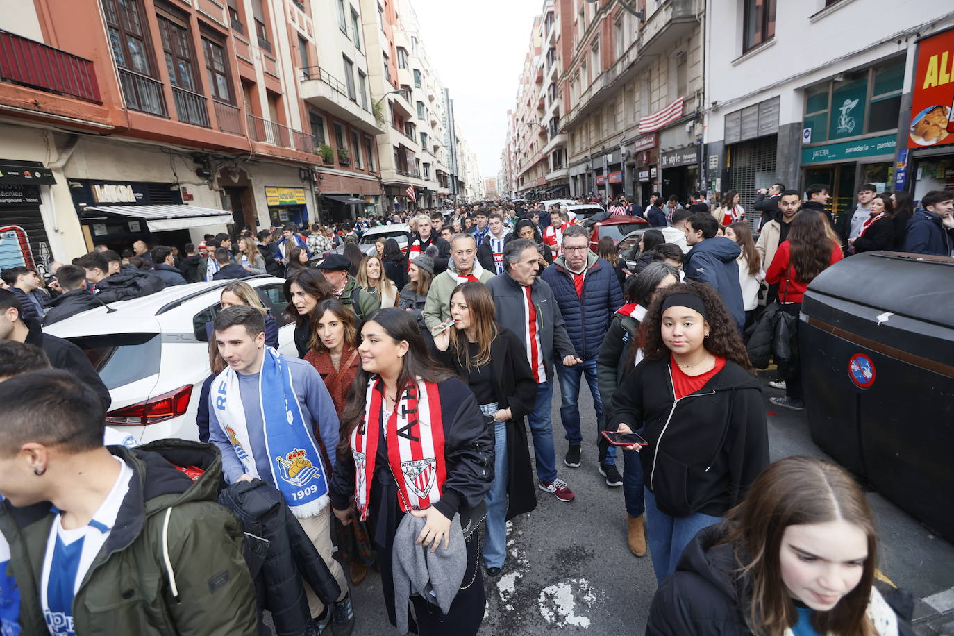 El ambiente previo al derbi, en imágenes