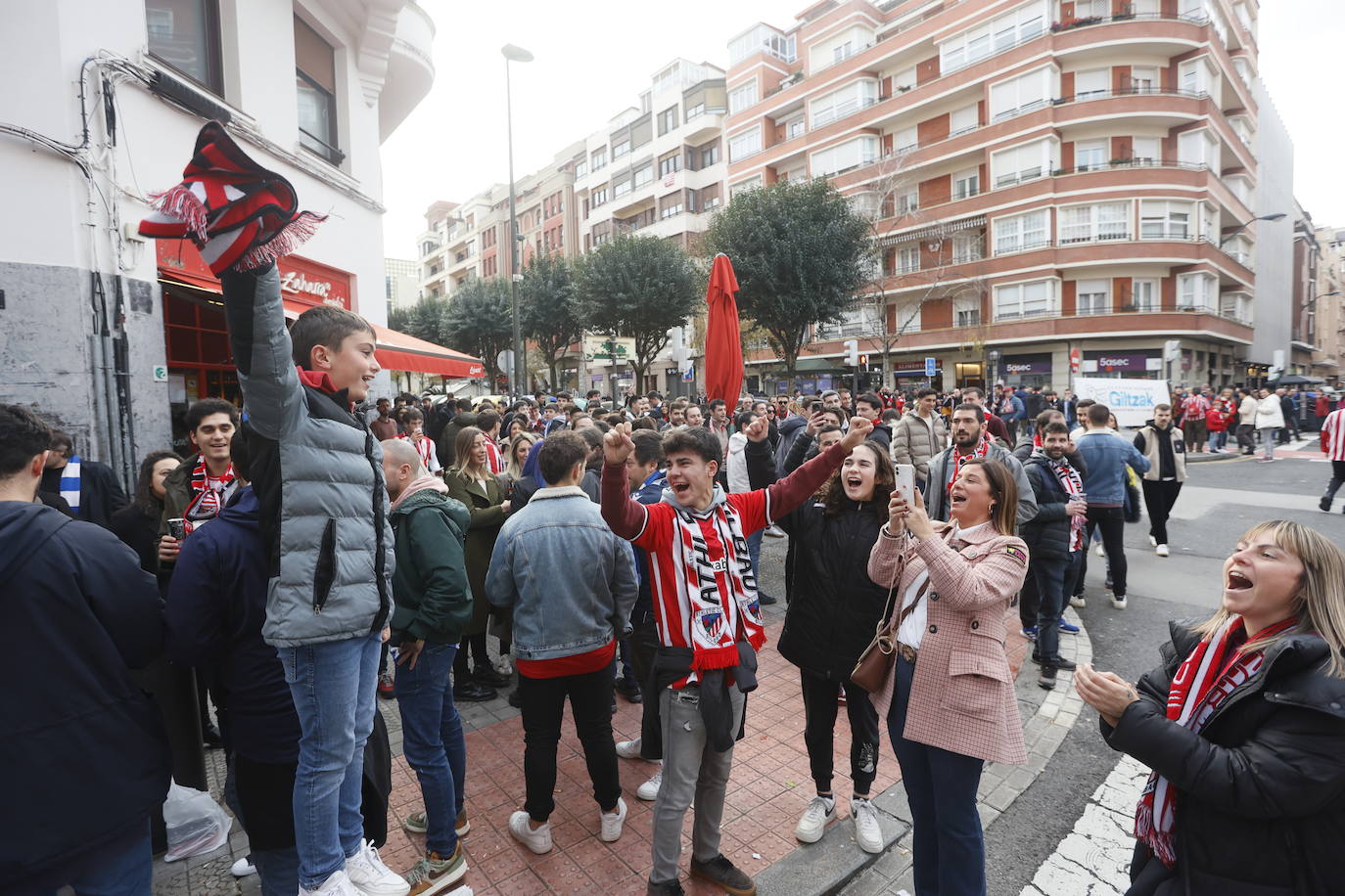 El ambiente previo al derbi, en imágenes