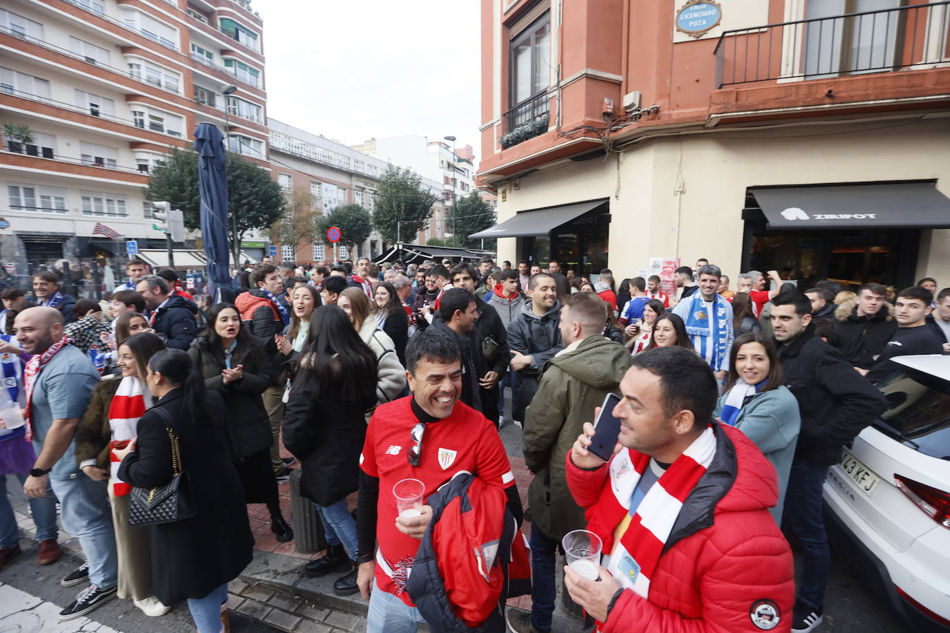 El ambiente previo al derbi, en imágenes