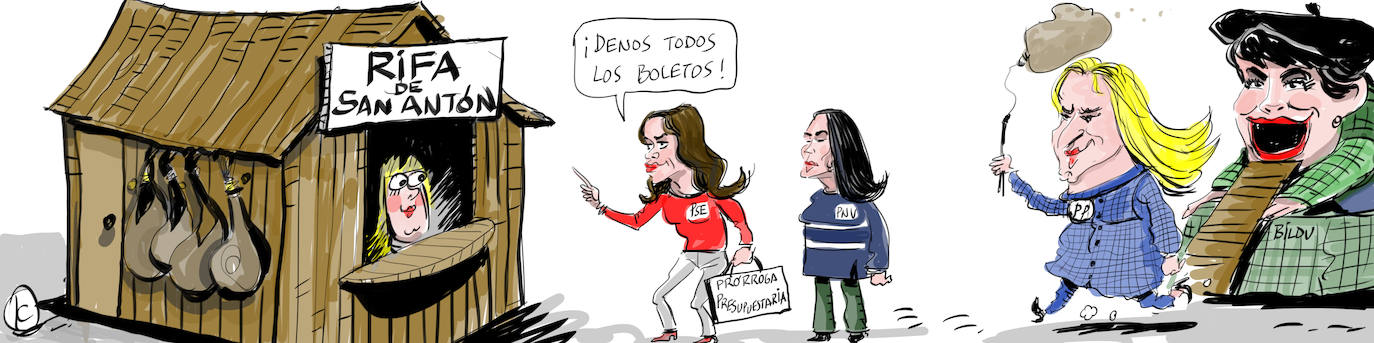 La viñeta de Cerrajería y la rifa de San Antón