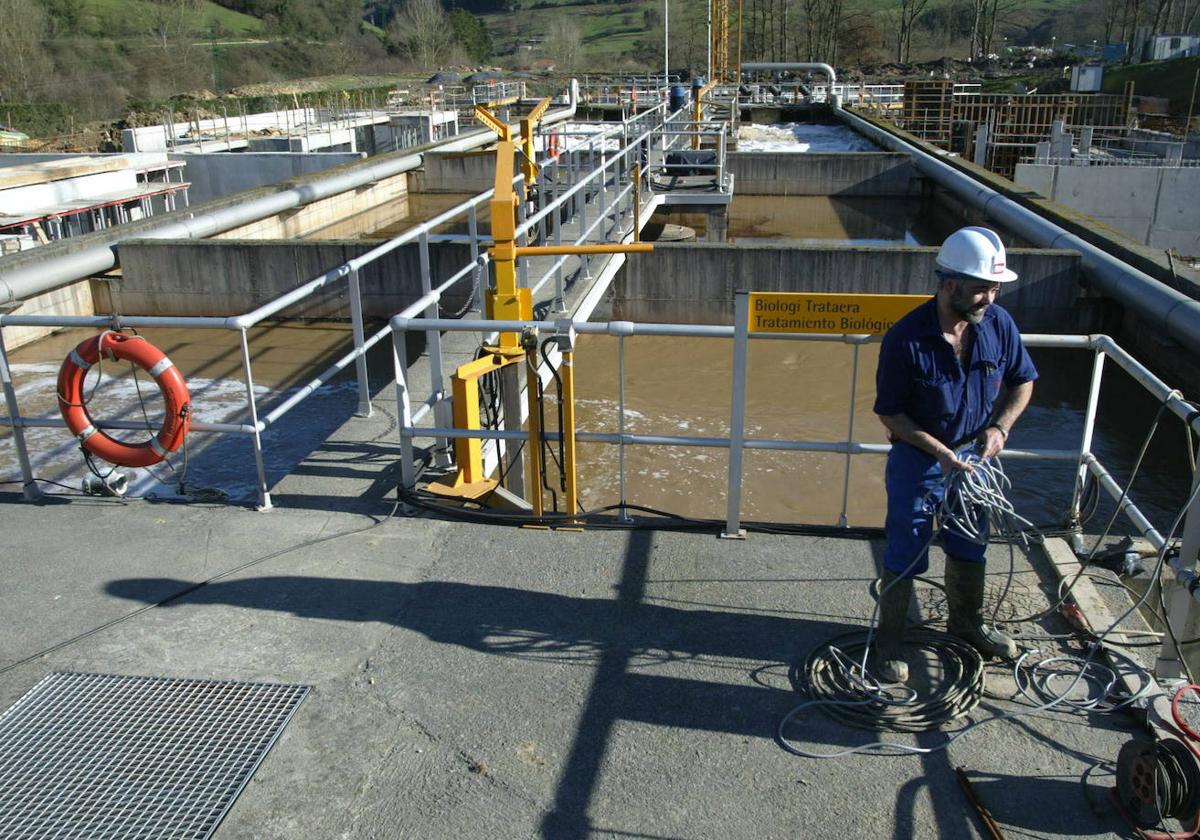 Las aguas residuales llegarán dentro de unos años a la depuradora de Güeñes.