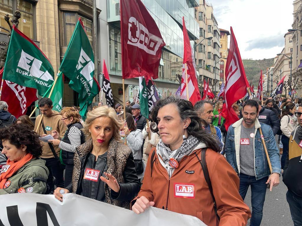 Manifestación de los trabajadores de la educación concertada en Bilbao