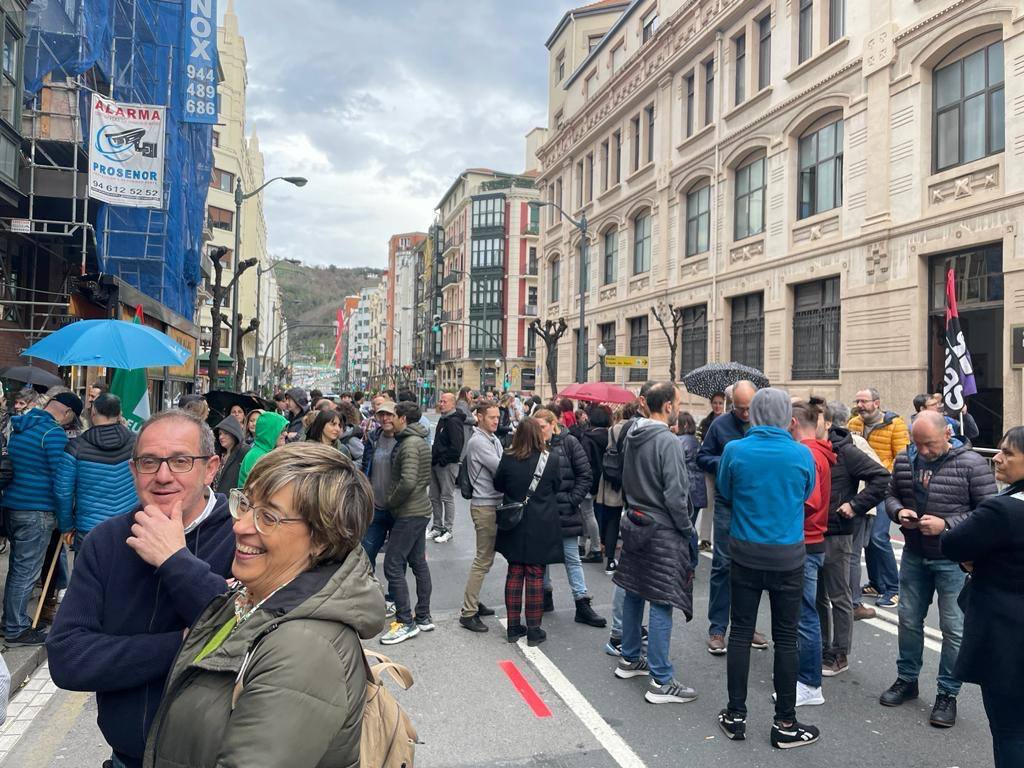 Manifestación de los trabajadores de la educación concertada en Bilbao