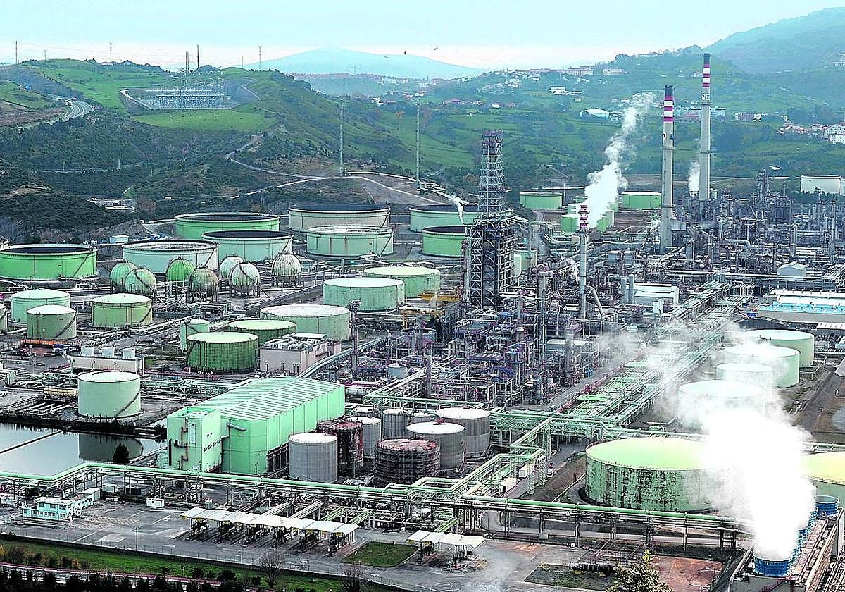 Refinería de Petronor en la localidad vizcaína de Muskiz