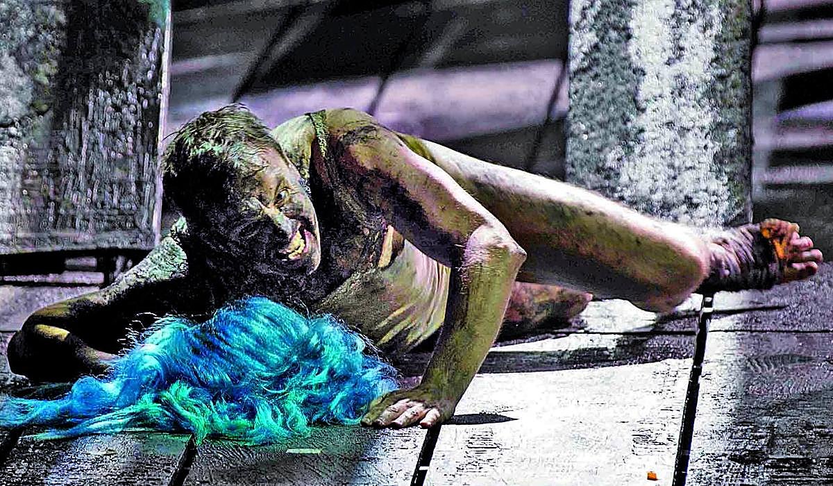 El contratenor inglés Andrew Watts en el papel de Edgar, hijo del conde de Gloucester.