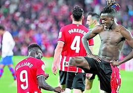 Preciosa celebración entre los dos Williams