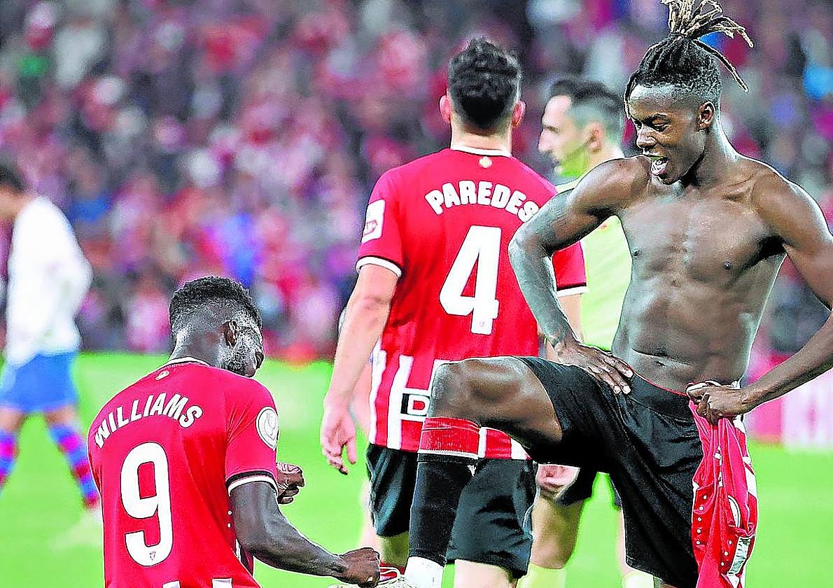 Preciosa celebración entre los dos Williams