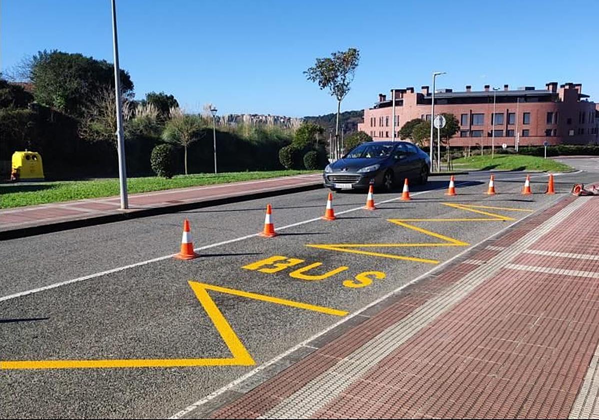 Imagen de la nueva parada de Arena Barri Bidea.