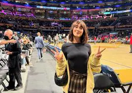 Aitana, estrella VIP en el partido de los Lakers: «es una de las mejores noches de mi vida»