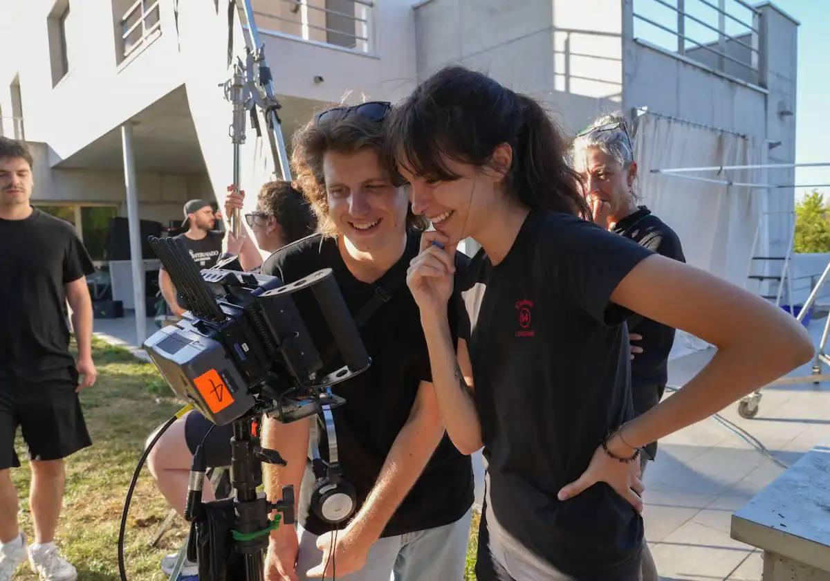 La realizadora Beatriz de Silva, durante el rodaje de su segundo corto, 'Hadas'.