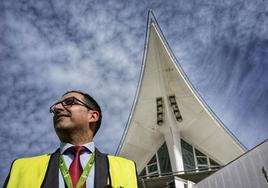 Iván Grande, nuevo director del aeropuerto de Bilbao.