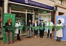 Los impulsores de la campaña, en un momento de la presentación.