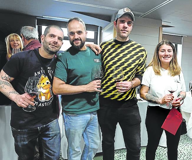 Álvaro Lebrón, Marco Arca, Xabier Sánchez y Yanara Sepúlveda.