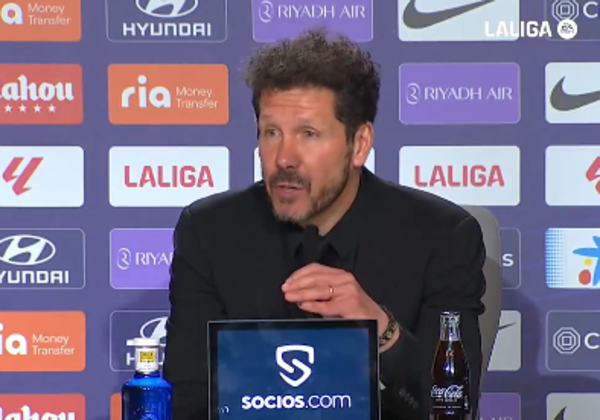 La pulla de Simeone al Athletic a cuenta de la fecha del partido de Copa