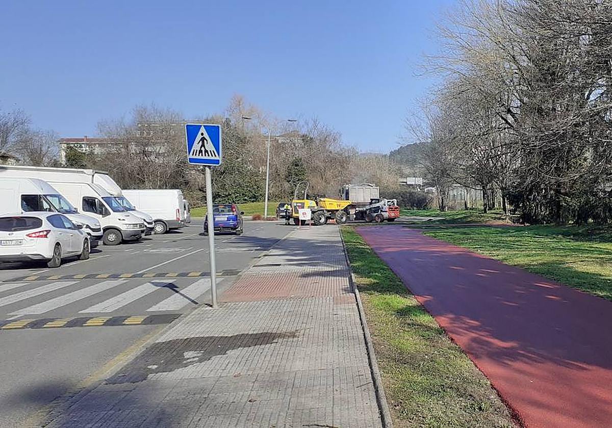 La zona de Jauregizahar presentará un aspecto renovado en las próximas semanas.