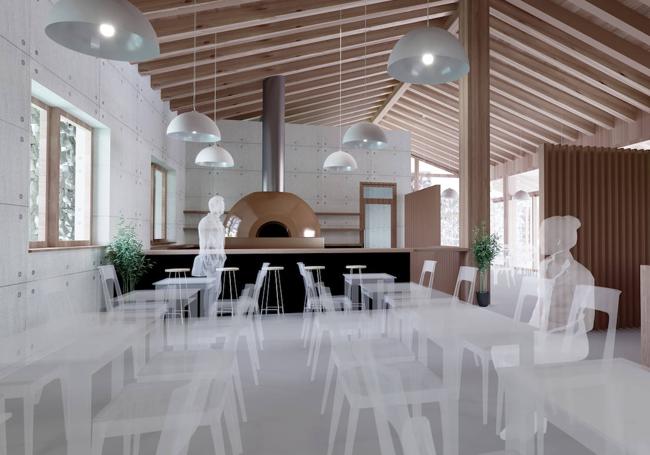 Así quedará el restaurante en su interior.