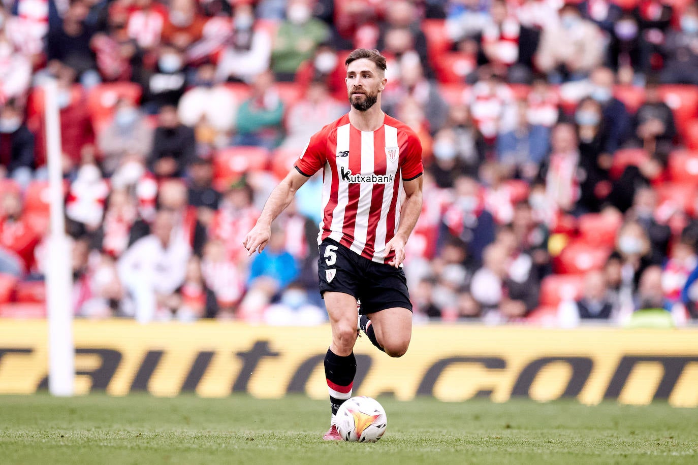 Yeray durante un partido la temporada pasada.