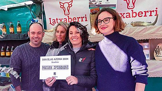 Latxaberri Txahal Okela y Las Madrazas logran los premios a los mejores puestos en San Blas