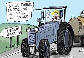 La viñeta de Cerrajería y las protestas de los agricultores alaveses