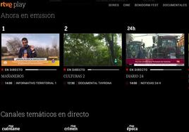 RTVE obliga a registrarse para ver la televisión en directo