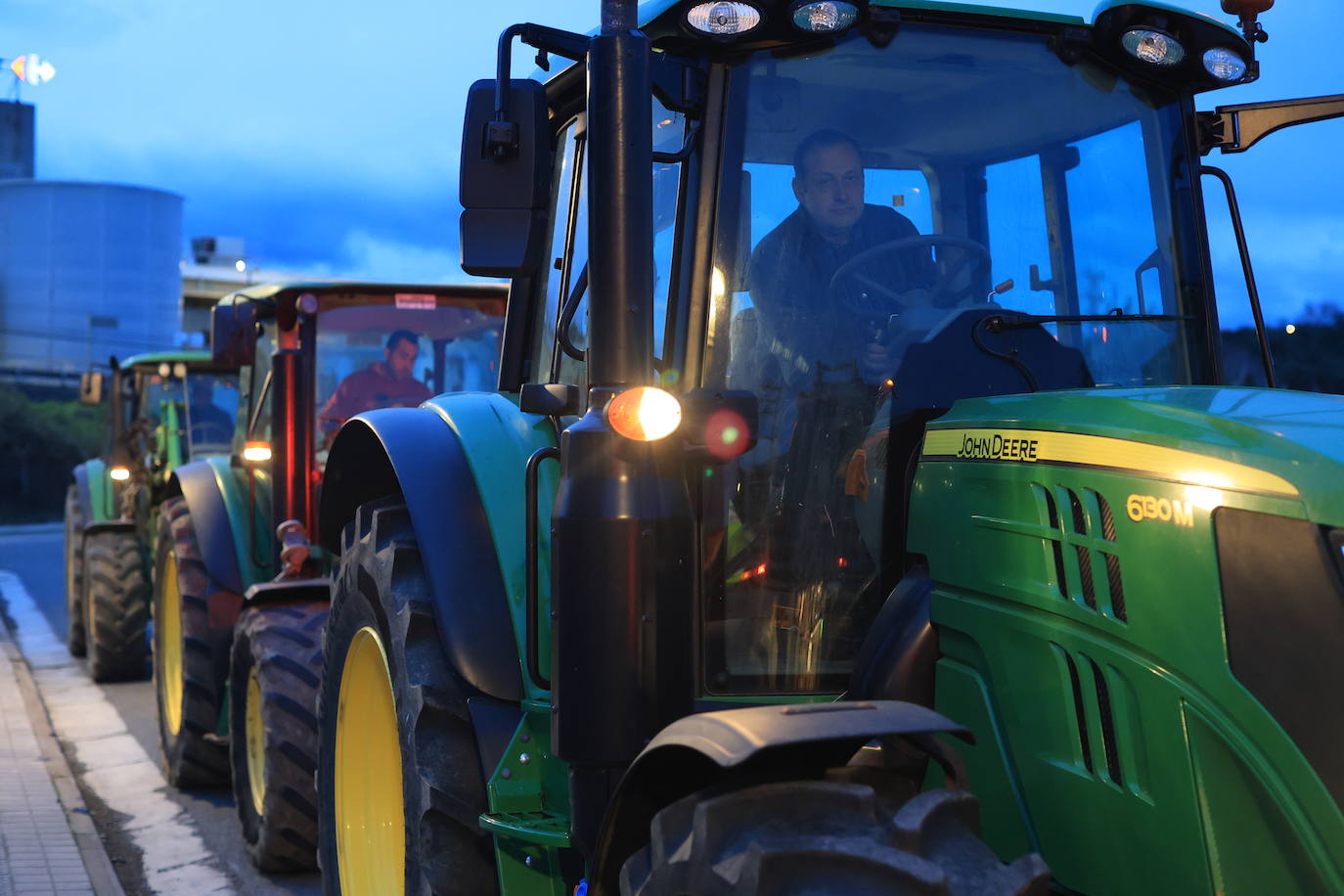 Bilbao recibe a la &#039;tractorada&#039;